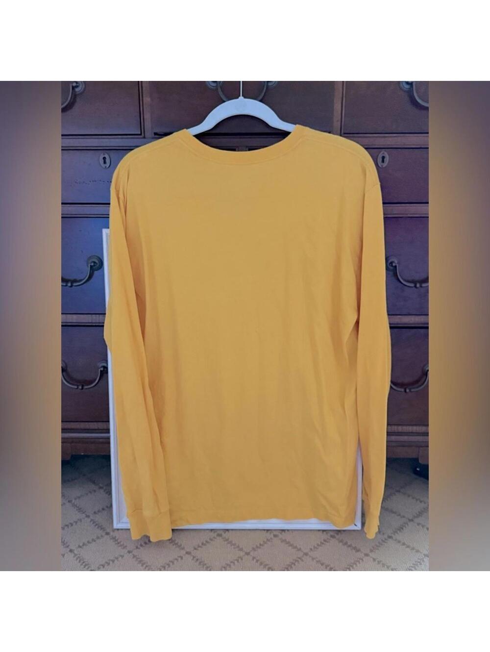 Nike Team Vintage West Virginia Mountaineers Long sleeve T-shirt in yellow XL - Picture 2 of 6